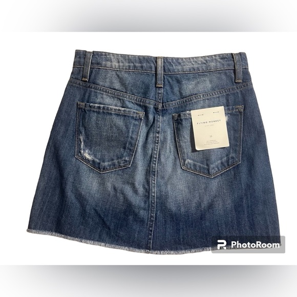 NWT Flying Monkey Black Label Denim Skirt Sz 25 - Picture 2 of 10